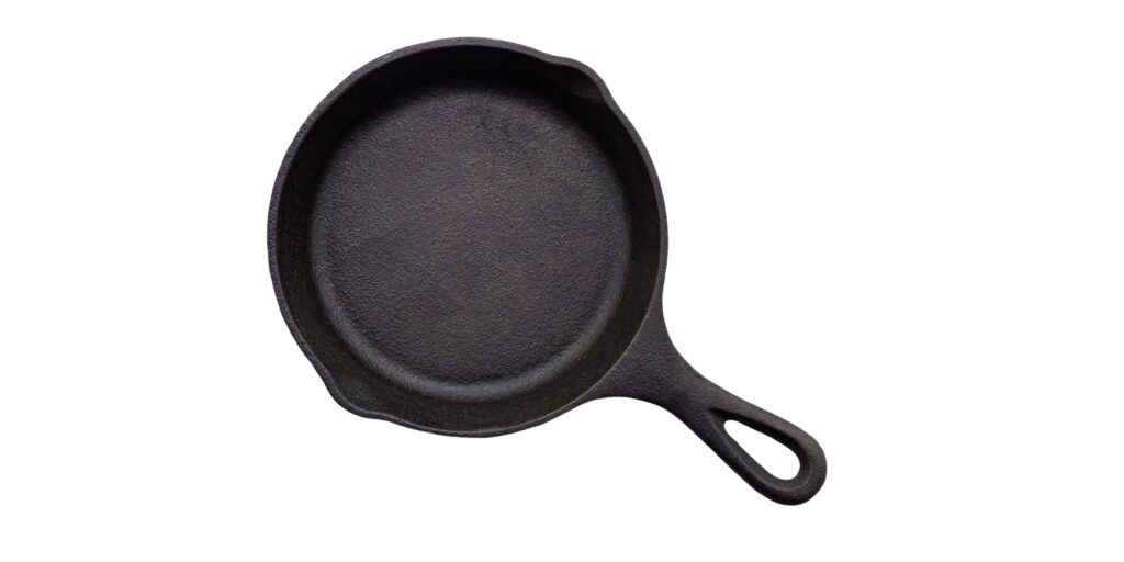 A photo of a cast iron skillet